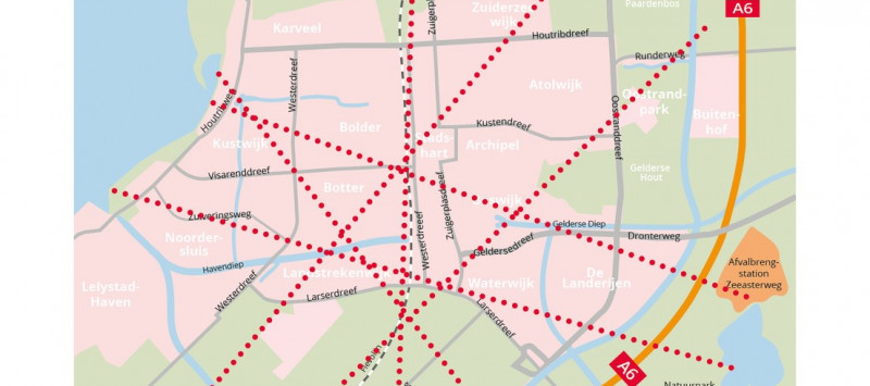 kaart Lelystad onderzoek